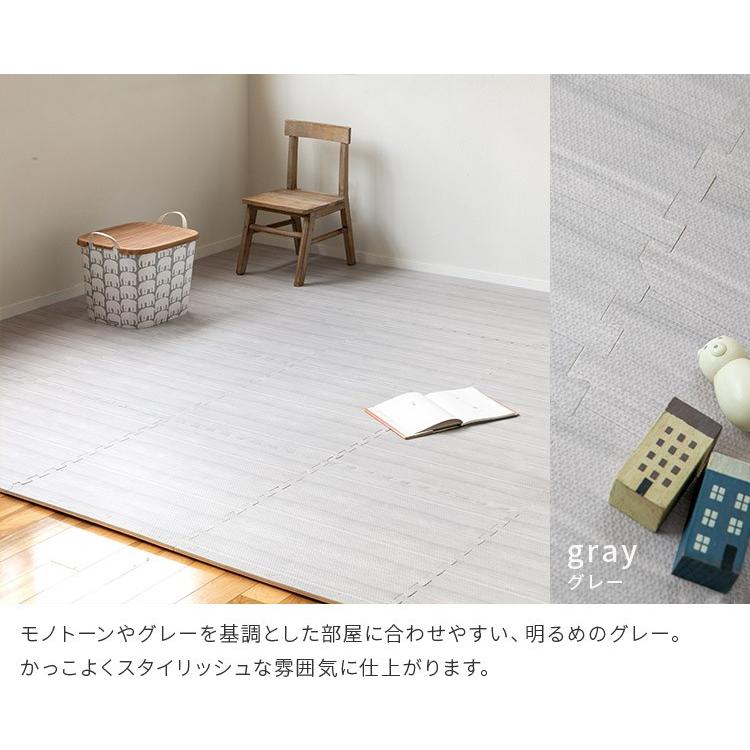 ジョイントマット 大判 おしゃれ 赤ちゃん 60cm 12畳 木目調 マット 64 