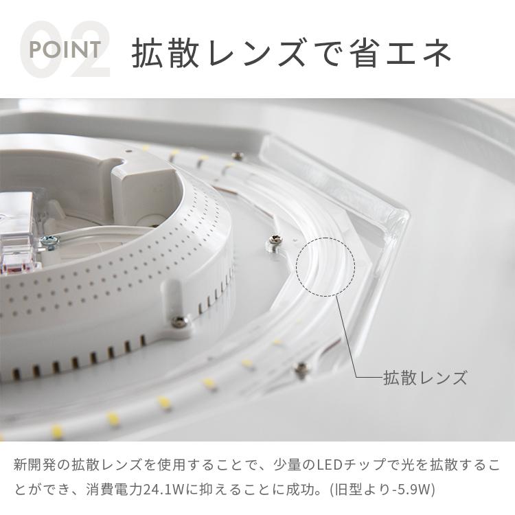 LEDシーリングライト リモコン付き 6畳用 ルクサンク 11段階調光 丸型