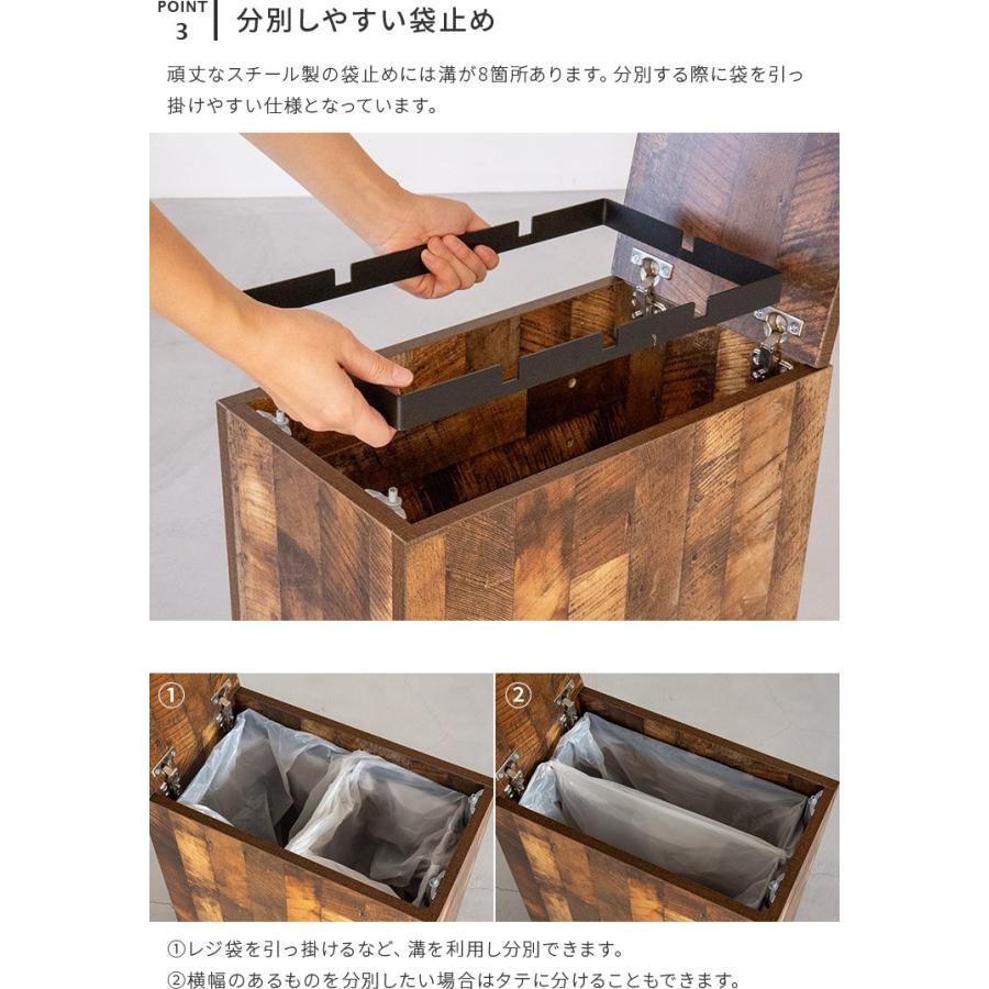 ヴィンテージ風 木製 ダストボックス ごみ箱 ゴミ箱 ふた付き 蓋 ヴィンテージ風 木製 ダストボックス ごみ箱 ゴミ箱 ふた付き 蓋