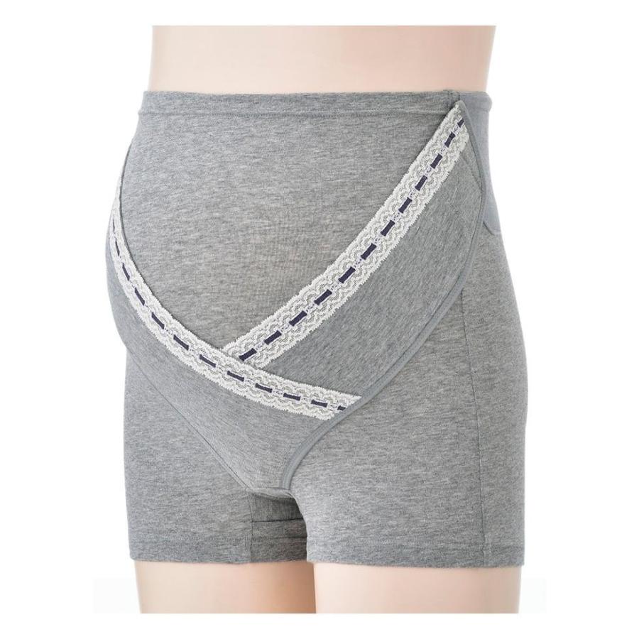 犬印 ベルト調節 1分丈 産前ガードル L グレー Hb66r Revoke Teslathemes Com