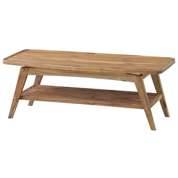 大特価 コーヒーテーブル(ヴァルト) 長方形 NET-615/新品 棚付き 木製 センターテーブル