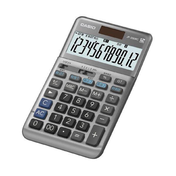 （まとめ）カシオ計算機 軽減税率電卓 ジャストタイプJF-200RC-N（×10セット）/新品