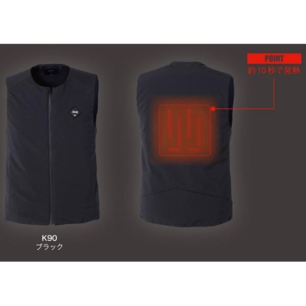 【GINGER掲載商品】 空調服 カラー:ブラック)「格安」 / LIULTRA1バッテリーセット(サイズ:4L 発熱防寒ベスト TG22101 THERMALGEAR 2021年 その他作業着一般 空調服 2021年 THERMALGEAR TG22101 発熱防寒ベスト LIULTRA1