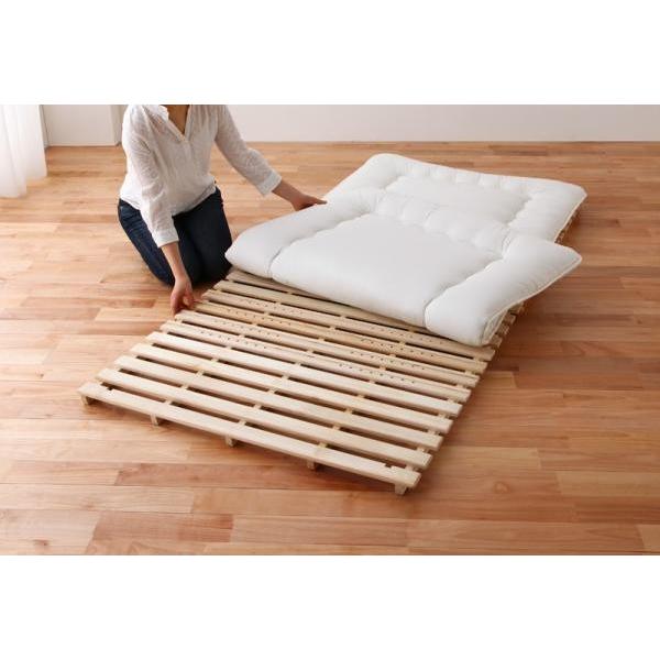のオシャレな 折りたたみ すのこベッド セミダブル すのこマット 二つ折り スタンド式 布団干し 通気性 天然木 期間限定セール Skylanceronline Com