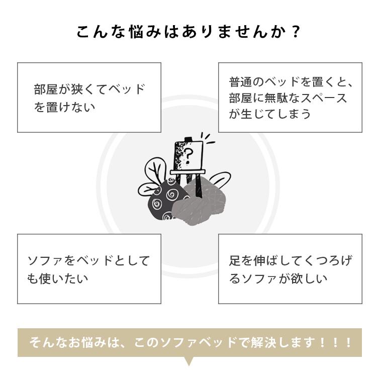 ソファーベッド 2人掛け 1人掛け 折りたたみ 北欧 ネイビー ブルー