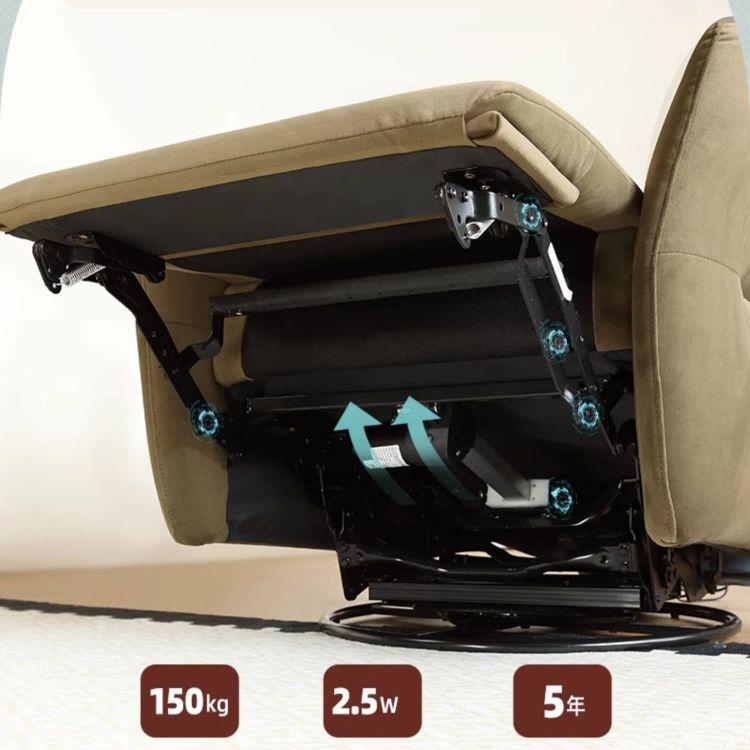 リクライニングソファ 電動 グレー ブルー ベージュ グリーン 360度