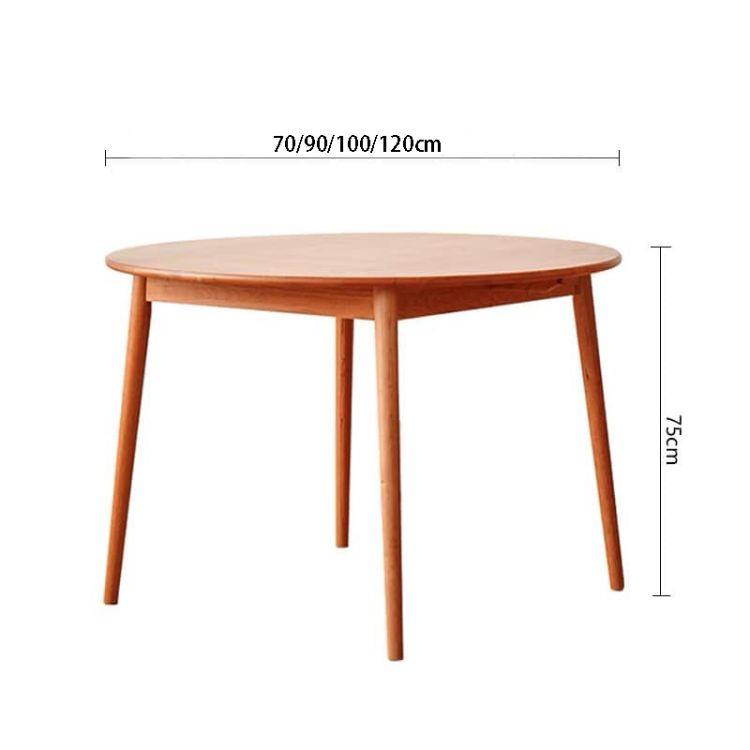 直径70 90 100 120cm」ダイニングテーブル 円形 チェリー材 無垢材