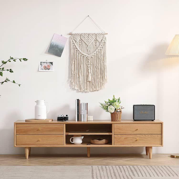 幅180cm」テレビ台 収納 引き出し ナチュラル オーク材 天然木 北欧