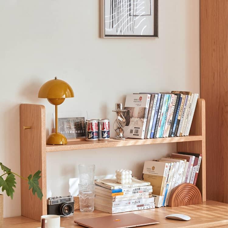 幅60 90 120cm」収納ラック 卓上ラック オーク材 ナチュラル 天然木