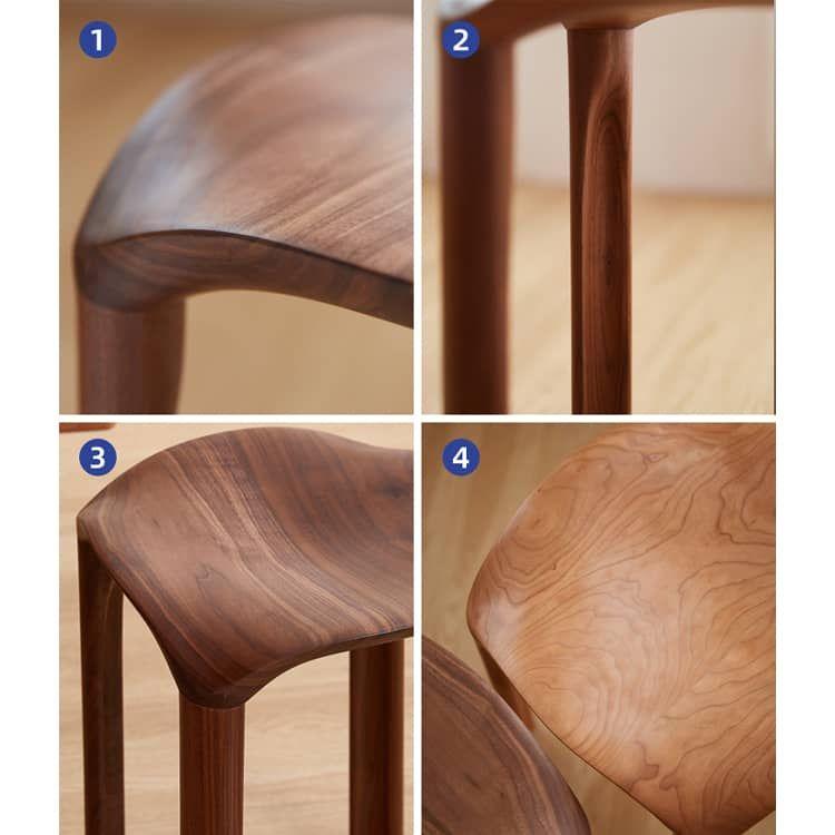 幅35cm」スツール ダイニング チェリー材 ウォールナット 無垢材 北欧