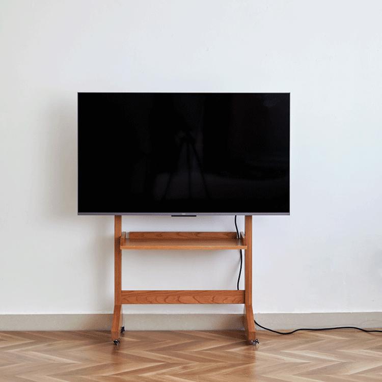 テレビスタンド ナチュラル ブラウン 無垢材 北欧 : 快適ホーム - 通販