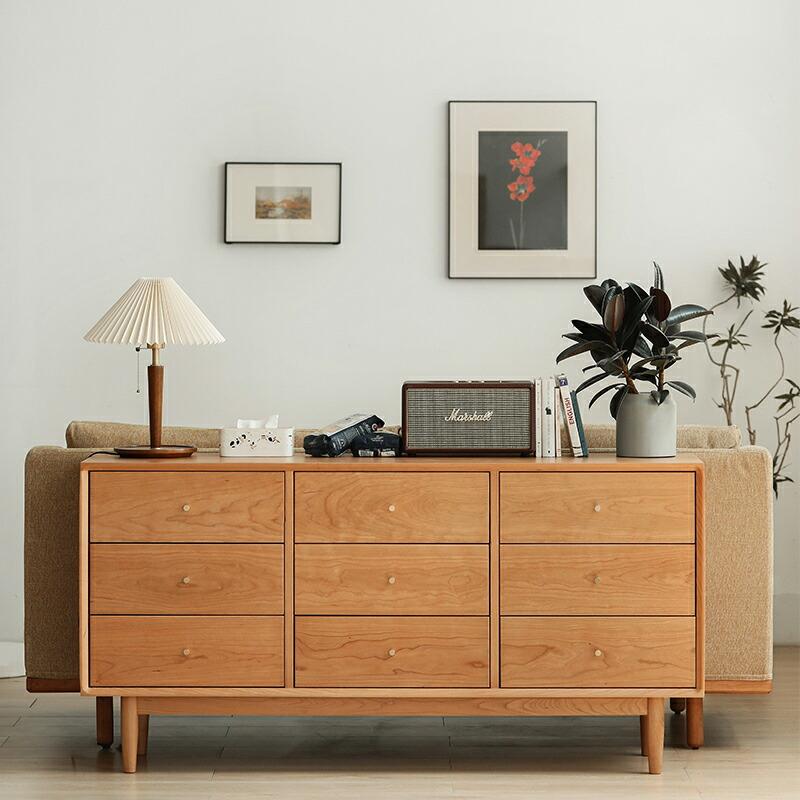 チェスト 大容量 3段 収納 タンス 引き出し 脚付き 天然木 無垢