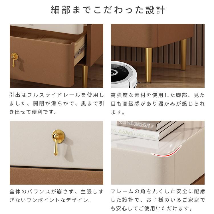 ナイトテーブル 大理石柄 サイドテーブル おしゃれ 収納 引き出し