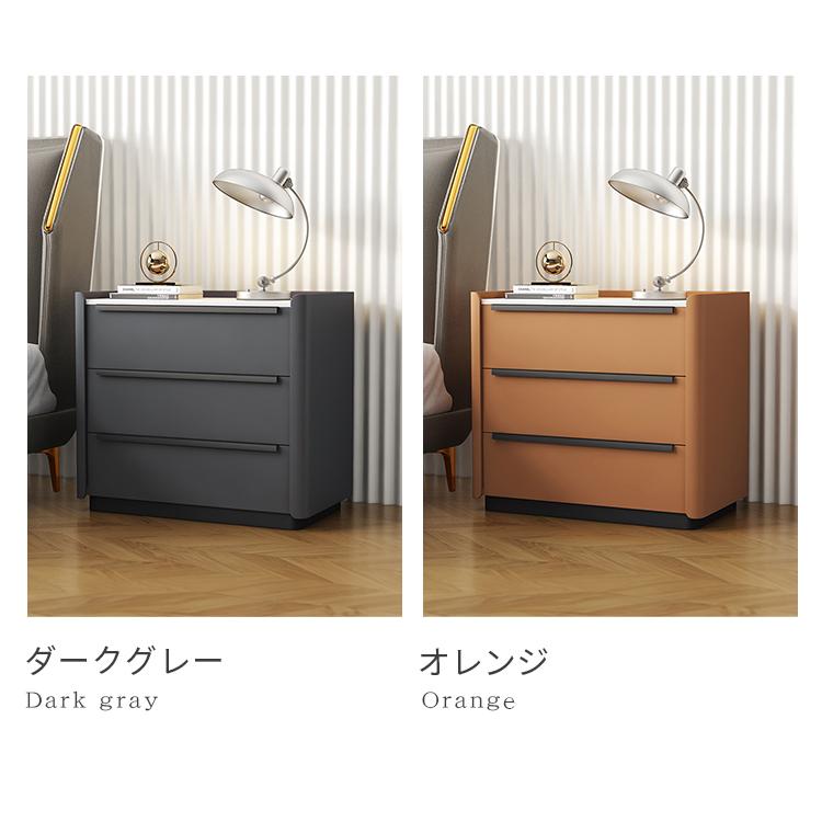 サイドテーブル ナイトテーブル 収納 50×40×60cm セラミック天板