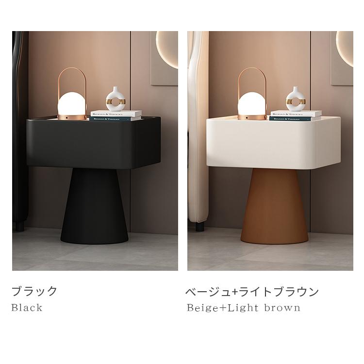 ナイトテーブル 大理石柄 完成品 セラミック天板 50×40×48cm サイドテーブル おしゃれ 収納 引き出し ソファ ベッドテーブル 送料無料 北欧 合成皮革 スリム_14