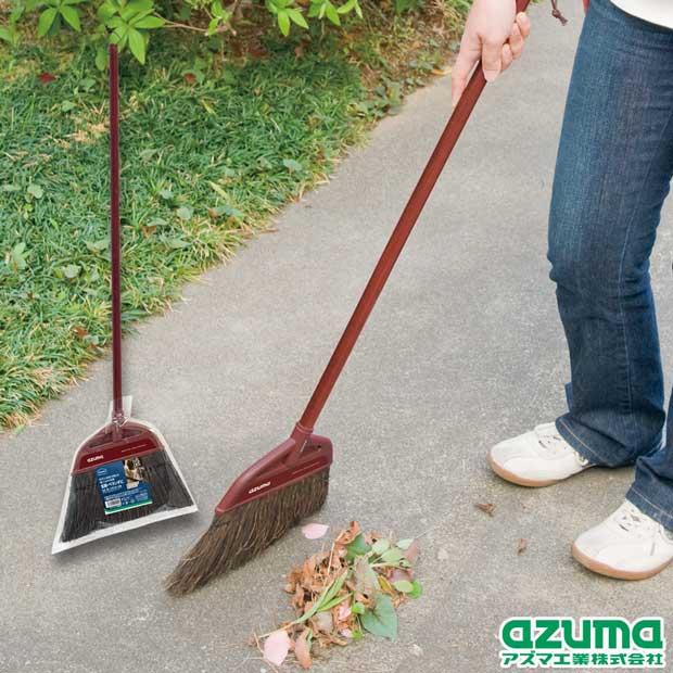 アズマ工業 アズマ公式 名匠 黒シダほうき 中柄 木柄 AZH163 : アズマ