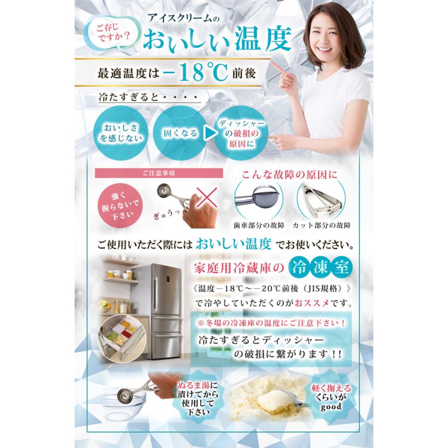 アイスクリームディッシャー サイズは12種類 オールステンレス素材