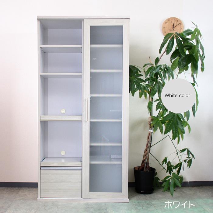 幅90cm 食器棚 完成品 日本製 キッチンボード すっきり スタイリッシュ
