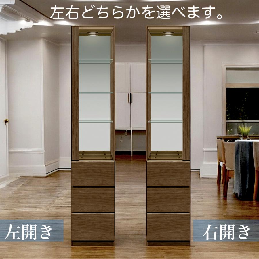 日本製 コレクションボード LEDライト 幅40cm 収集アイテム 完成品 キャビネット コレクションケース 木製 ガラスの画像
