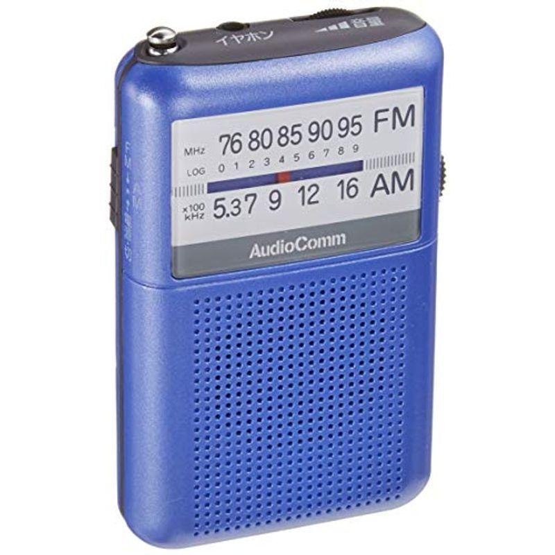 商舗 OHM ポケットラジオ RAD-P122N-A 69％以上節約 ブルー