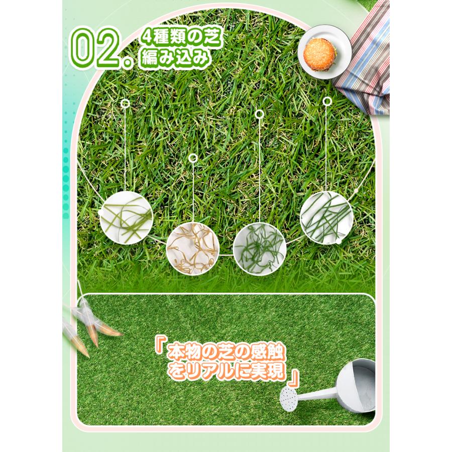 Good Life Wood（グッドライフウッド） 人工芝 ロール式 1m×10m 芝丈