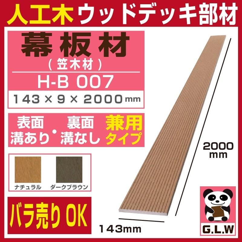 Good Life Wood（グッドライフウッド） 人工木材 幕板材 H-B007 143×10