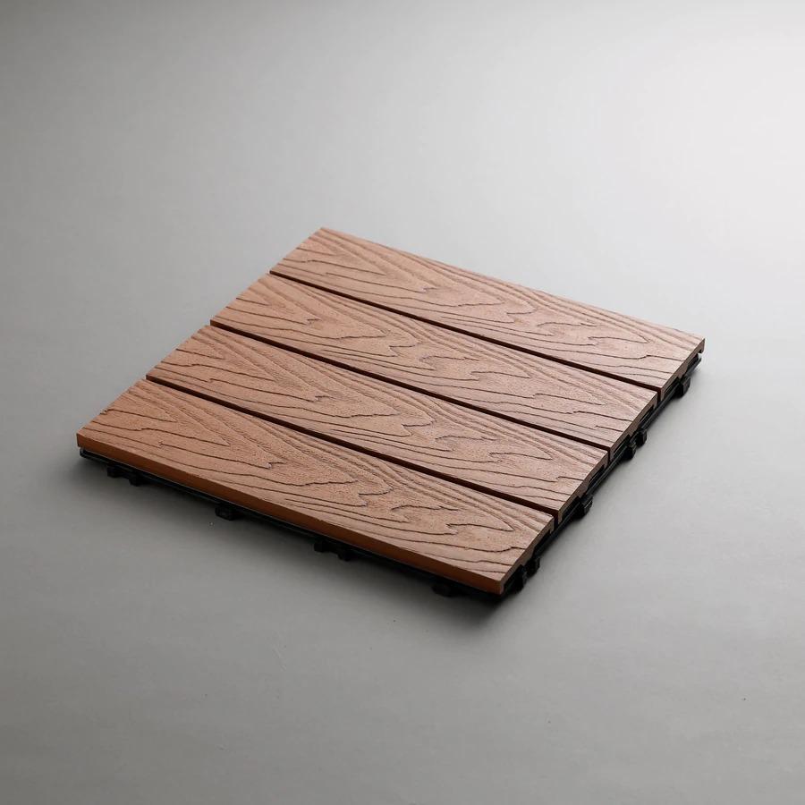 ほぼ新品　ウッドパネル　ウッドタイル　人工木　25枚 Good Life Wood（グッドライフウッド） 人工木 ウッドタイル ウッド