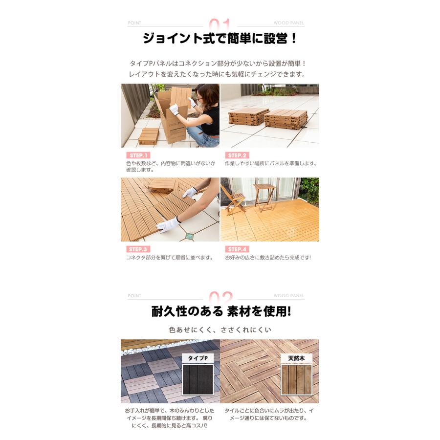 Good Life Wood（グッドライフウッド） デッキパネル 木目風パネル diy 