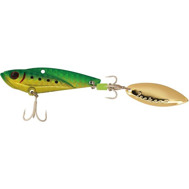 誠実 Jackson ジャクソン ルアー Ggr ゴールドグリーン g 56mm 鉄板ブレード スピンテールジグ スプーン Www We Job Com
