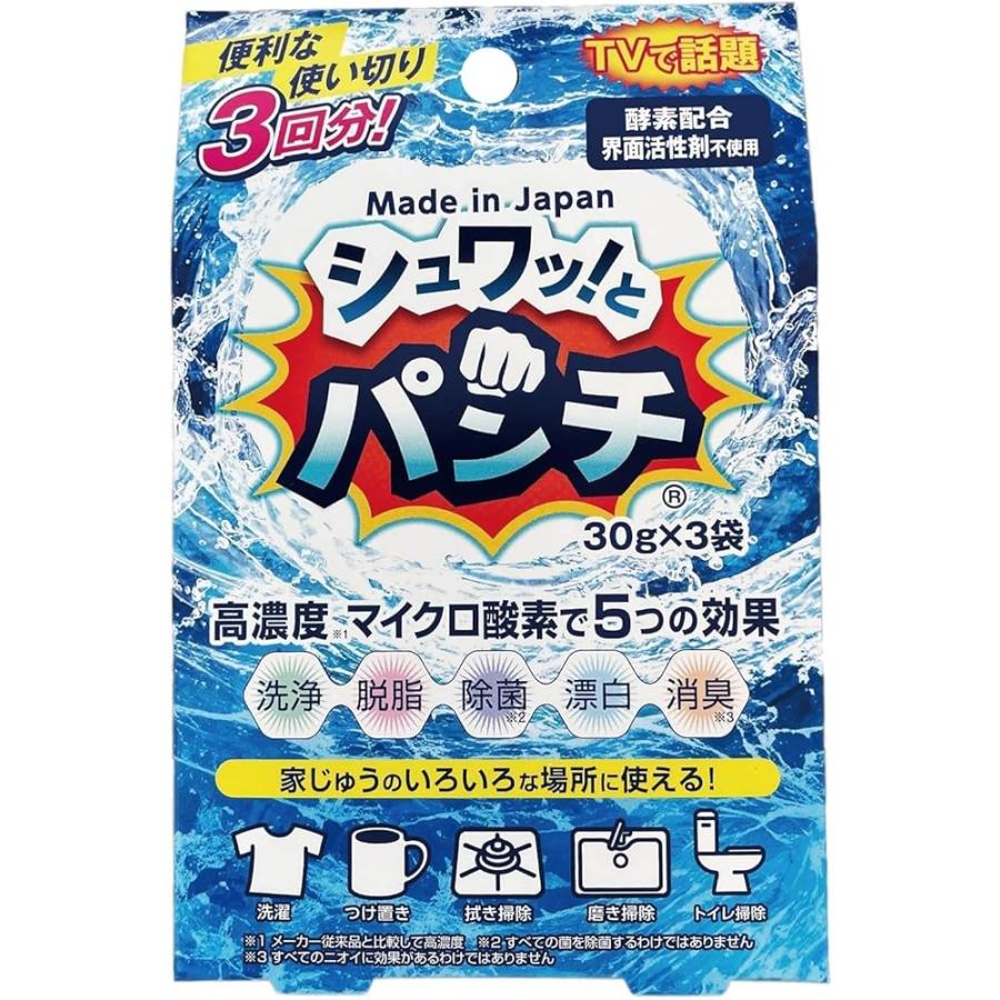 シュワッ！とパンチお試しセット 計3個 30g×3個 炭酸洗浄剤 排水口