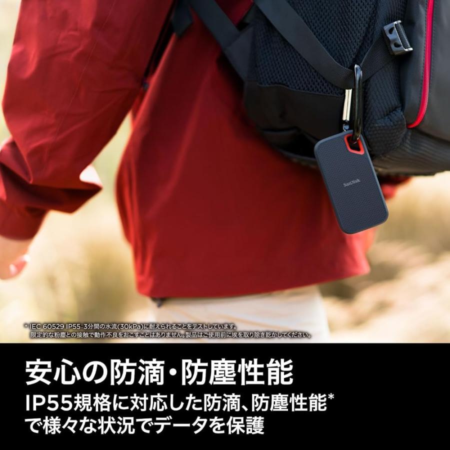 SanDisk ポータブルSSD 2TB 【PS4 メーカー動作確認済】 USB3.1 Gen2
