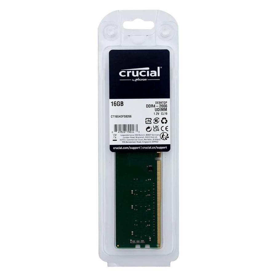 Crucial デスクトップメモリ PC4-21300(DDR4-2666) 16GB UDIMM
