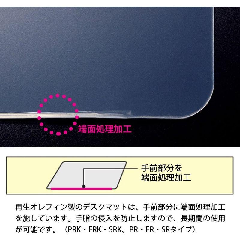 ライオン事務器 デスクマット 1355×620mm No.3-FR グレーフェルト付 ライオン事務器 デスクマット 1355×620mm No.3-PRM グリーンマット付