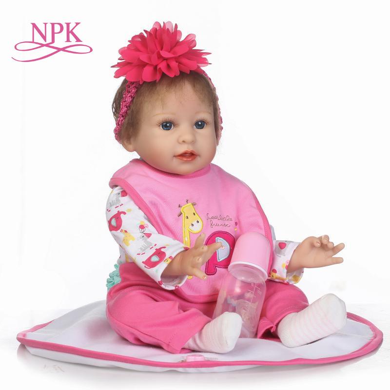 リボーンドール 人形 赤ちゃん 女の子 シリコーン 布 50cm ショート
