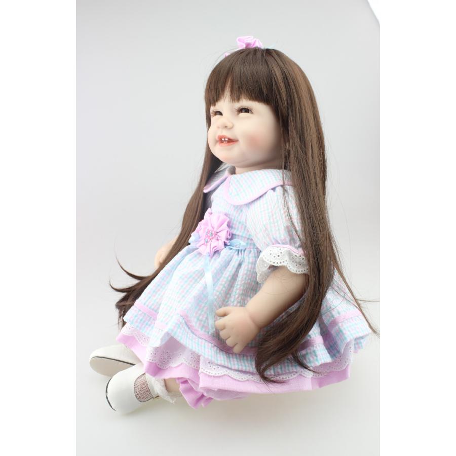 リボーンドール 人形 赤ちゃん 女の子 ベビー人形 ロングヘア かわいい