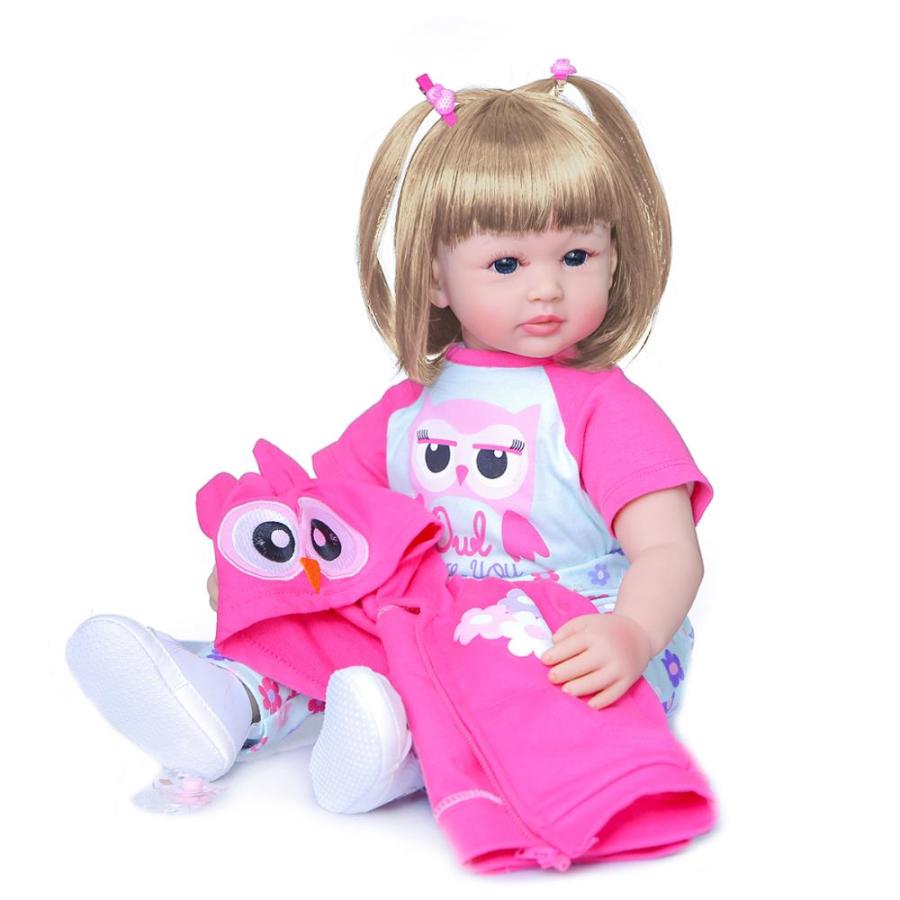 リボーンドール 赤ちゃん 女の子 ソフトシリコーン ２種類の目と髪色