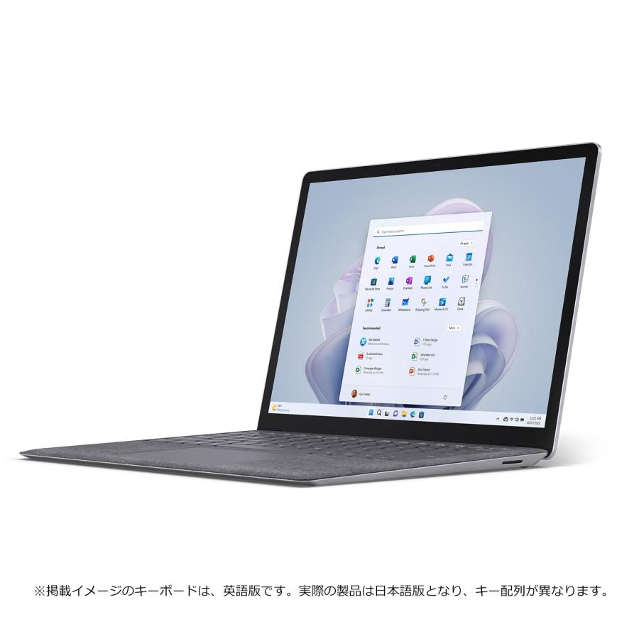 マイクロソフト Surface Laptop 5 / Office H&B 2021 搭載 / 13.5インチ /第12世代 Core-i5 /8GB/256GB / プラチナ QZI-00020｜kaitekiouen-online｜02