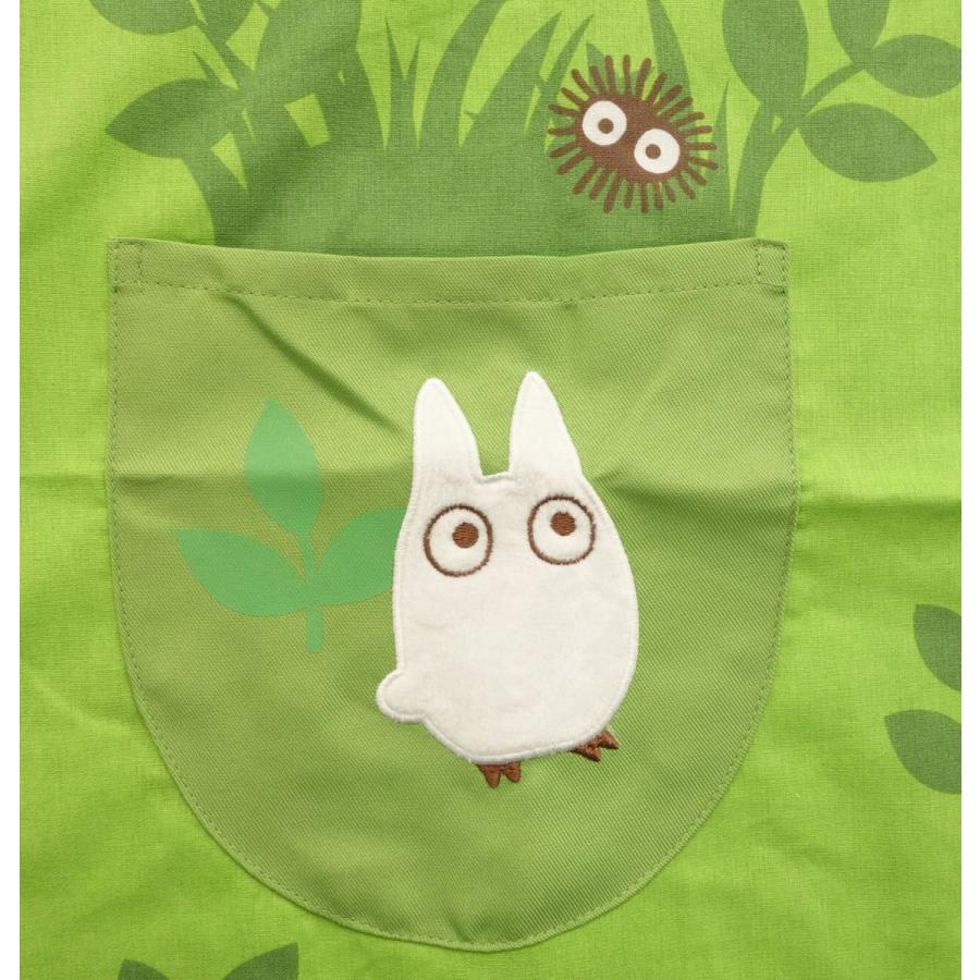 となりのトトロ (野原のトトロ) アップリケ エプロン 保育士