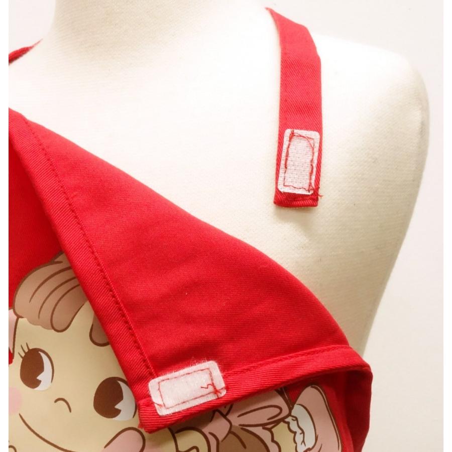 ペコちゃん ポコちゃん 子ども 120cm エプロン 不二家 レッド 34566