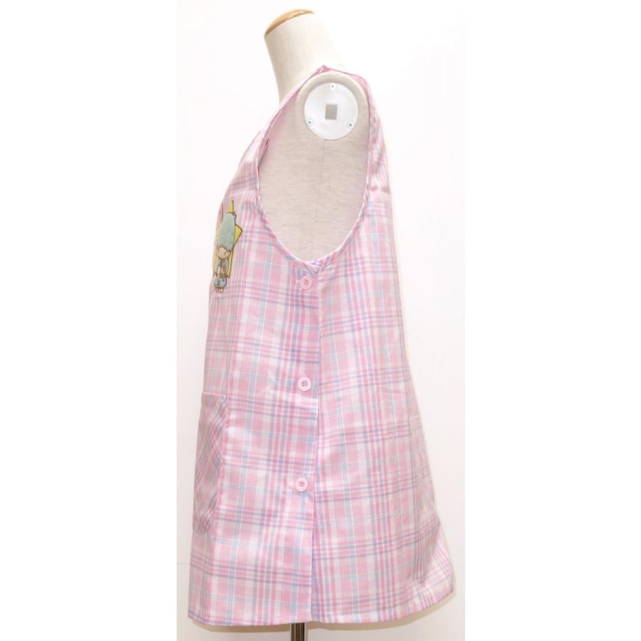 リトルツインスターズ キキララ キャラクターエプロン 保育士エプロン