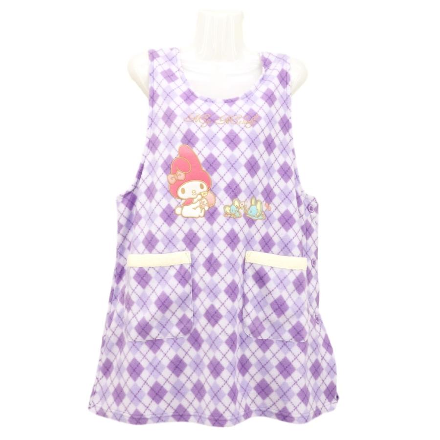 マイメロディ アーガイル あったか フリース エプロン サンリオ