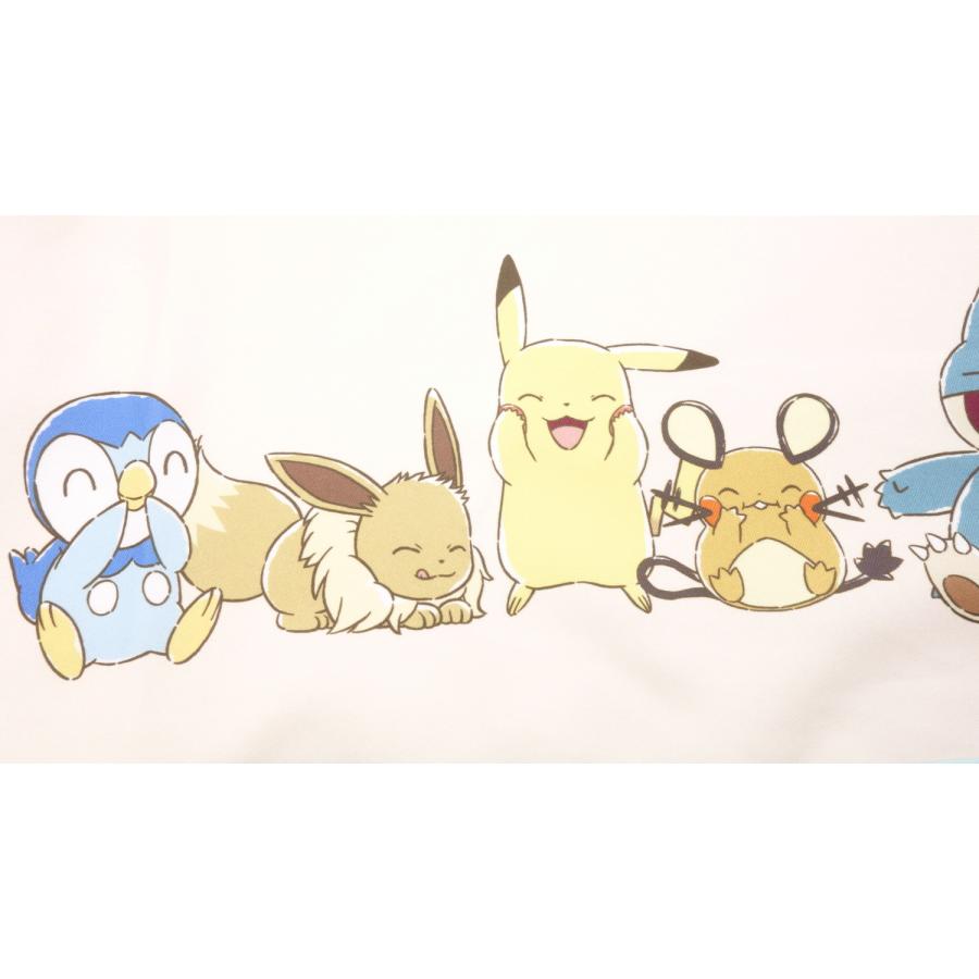 ポケモン エプロン ストライプ 転写 サイドボタン 保育士 キャラクター