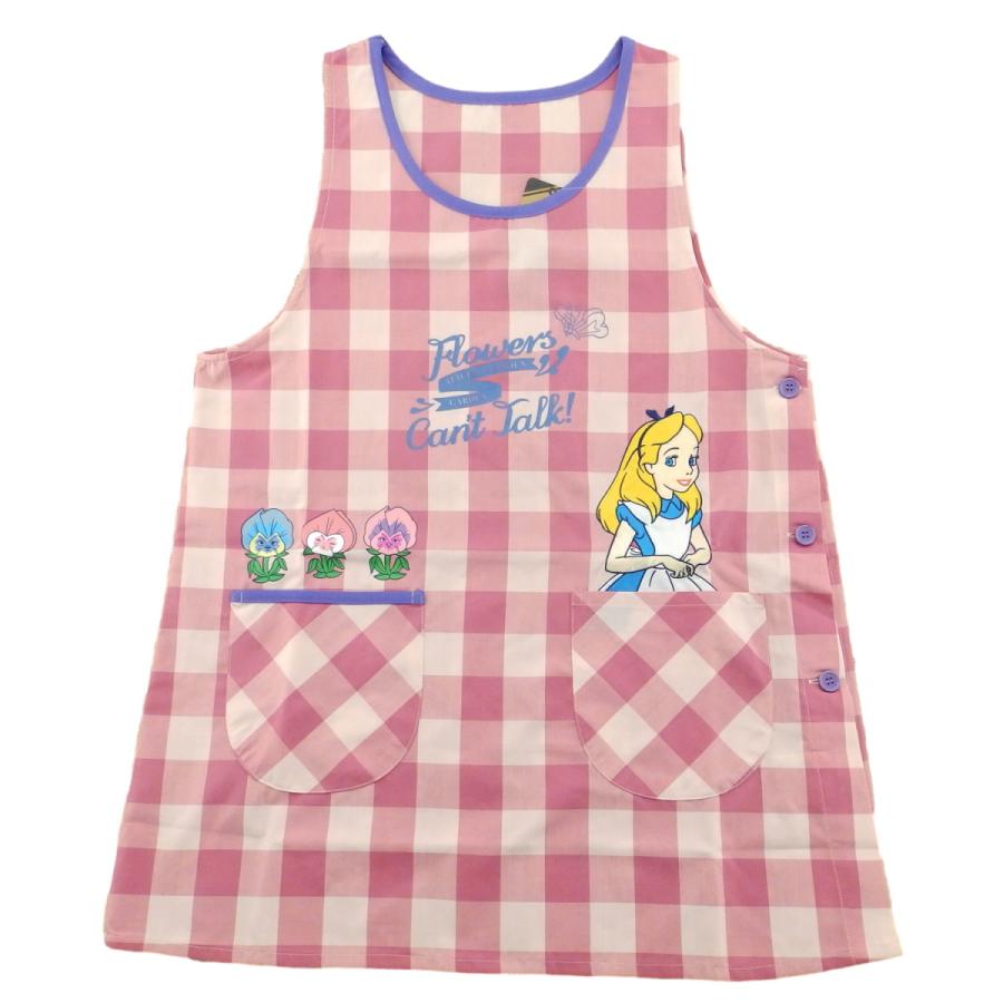 不思議の国のアリス 大きいサイズ LL-3Lアップリケ エプロン 保育士