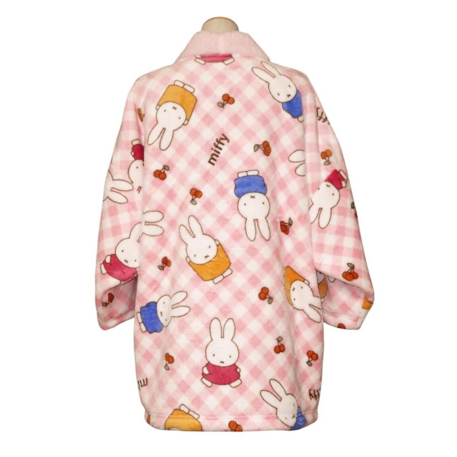 ミッフィー 裏ボアふわもこフランネルはんてん ルームウェア 防寒