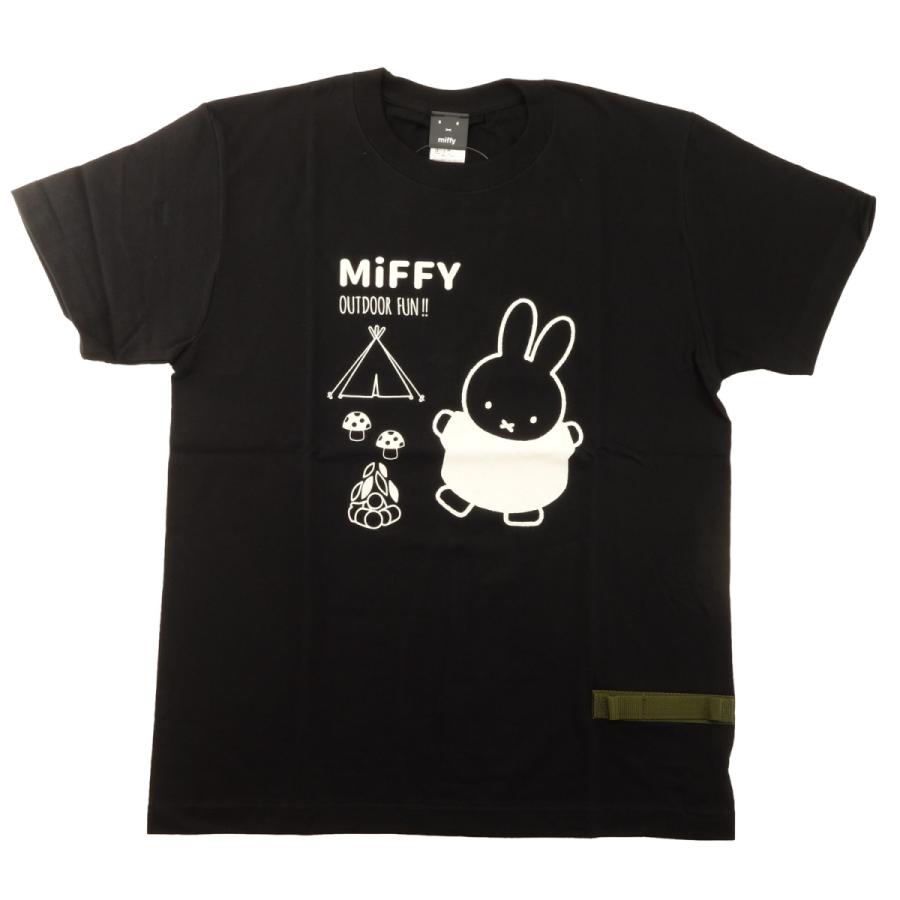 ミッフィー Tシャツ ブラック T-0002 : 快適屋キャラエプ Yahoo!店