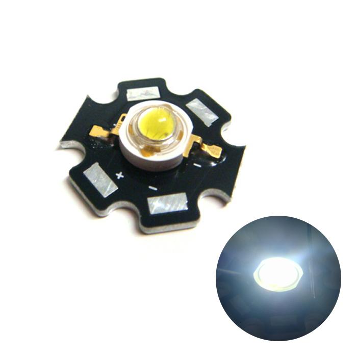 Edison パワーLED 3W CoolWhite EDEW-3LA1-1 星型ヒートシンク Edison パワーLED 3W CoolWhite EDEW-3LA1-1 星型ヒートシンク