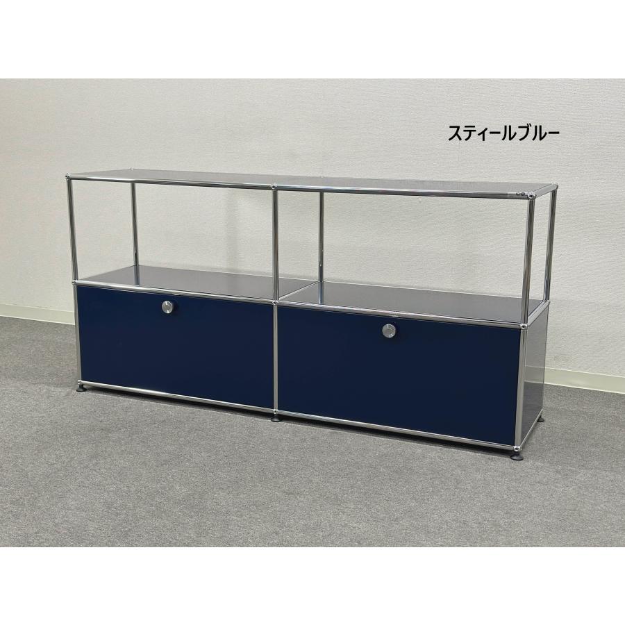 正規品!ほぼ未使用品■USMハラー■キャビネット　2列2段　ミッドグレー　鍵なし 正規品!ほぼ未使用品□USMハラー□キャビネット 2列2段 ミッド