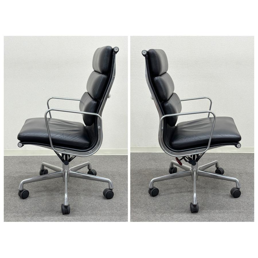 ハーマンミラー　イームズ　ソフトパッド　エグゼィティブチェア　ハイバック　黒 Eames Soft Pad Executive Chair（イームズ ソフトパッド