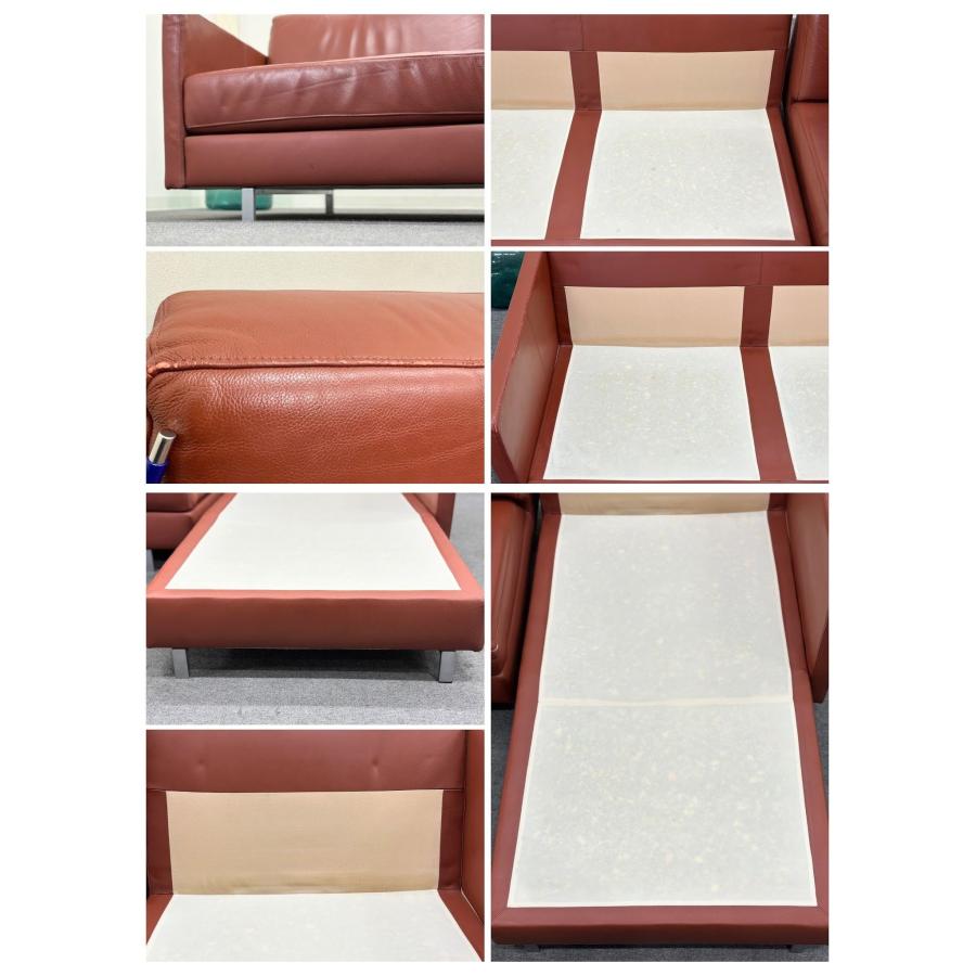 □HUKLA/フクラ□MURET/ミュレ カウチソファ 3人掛け 3P レザー モダン