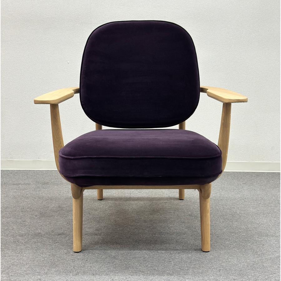 美品■フリッツハンセン■FREDラウンジチェア　JH97　パープル　ソファ　北欧 美品□フリッツハンセン□FREDラウンジチェア JH97 パープル